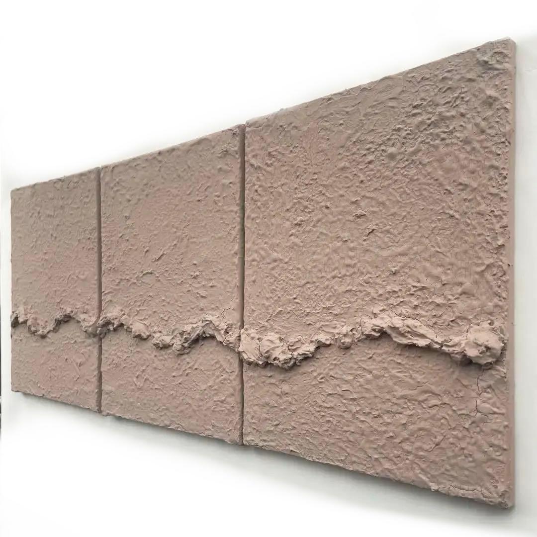 ブラウンベージュのテクスチャーアート｜抽象画 アートパネル ナチュラル 北欧