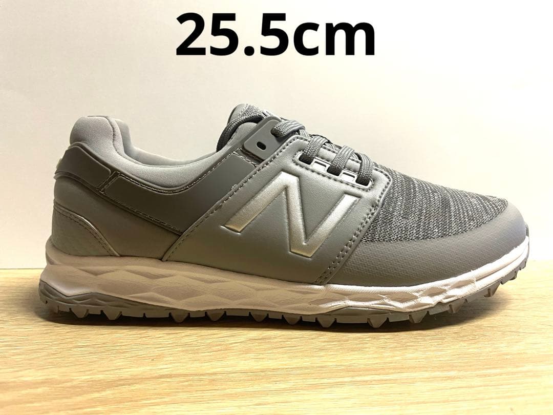 未使用 25.5cm D ニューバランス ゴルフシューズ WG4100GRグレー