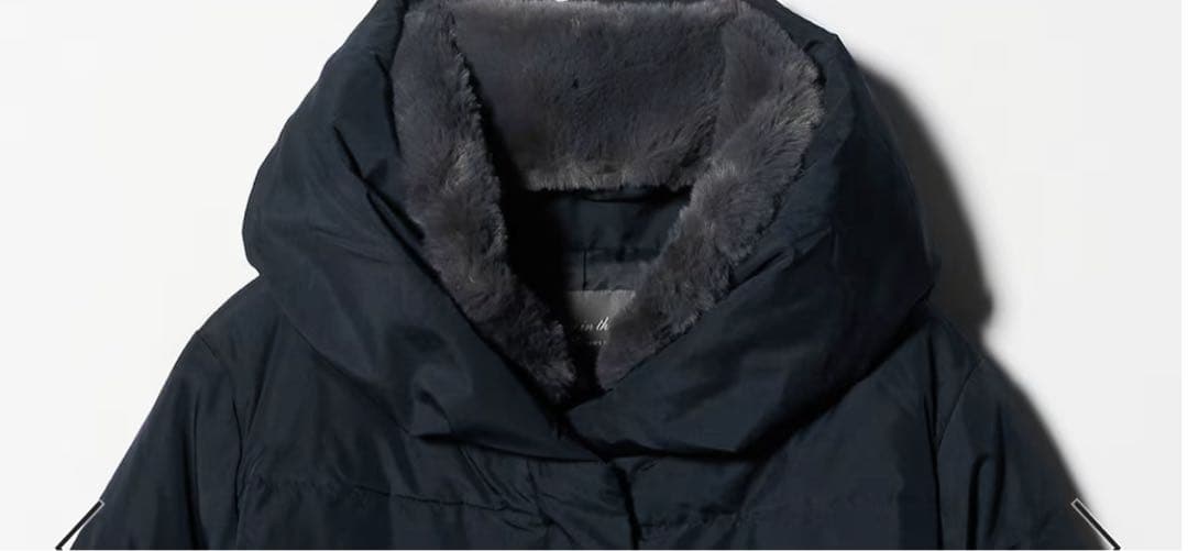 値下【美品】ユナイテッドアローズ ネイビー ダウンジャケットロング