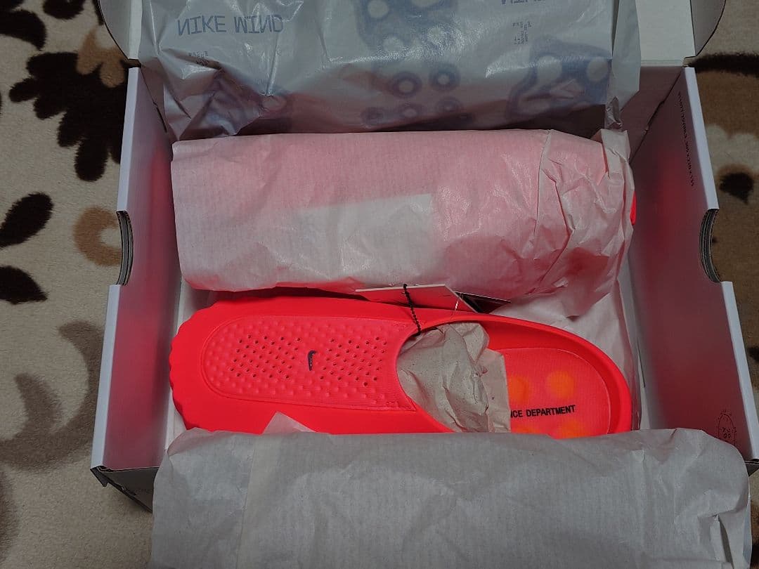 靴 NIKE MIND 001 MULE SOLAR RED 27cm Nike Mind 001 Mule “Solar Red” Available In Select Sizes Now