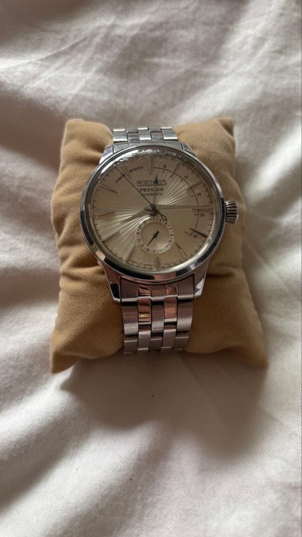 SEIKOシルバー ステンレススチール アナログ時計