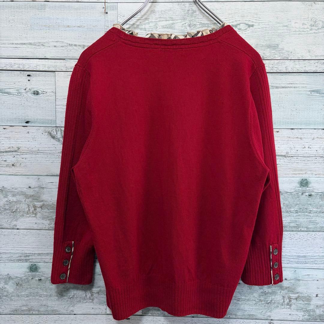 ☆大きいサイズ・3L☆バーバリーロンドン ニットセーター ノバチェック