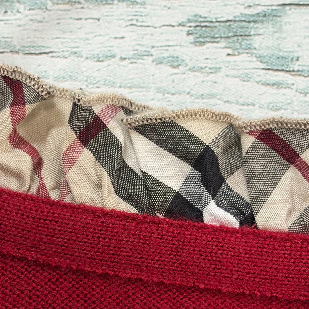 ☆大きいサイズ・3L☆バーバリーロンドン ニットセーター ノバチェック