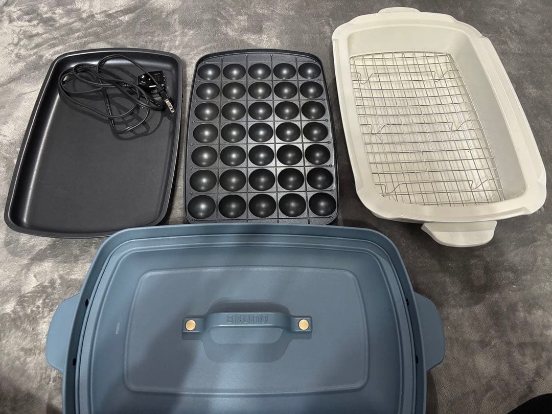 専用❣️ブルーノ　グランデ　ホットプレート　セット ホットプレートグランデサイズ＋グリルプレートセット 【直営店限定