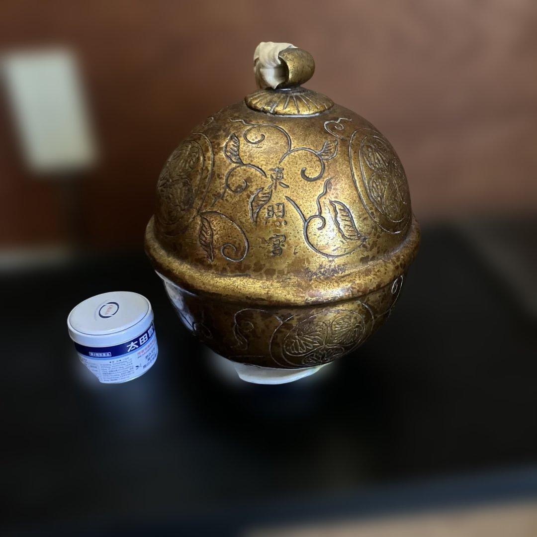 H*E様 大きな鈴 鈴・本坪鈴 8.0 神具・神社の鈴・お寺の鈴・御宮、神棚の鈴・真鍮製の