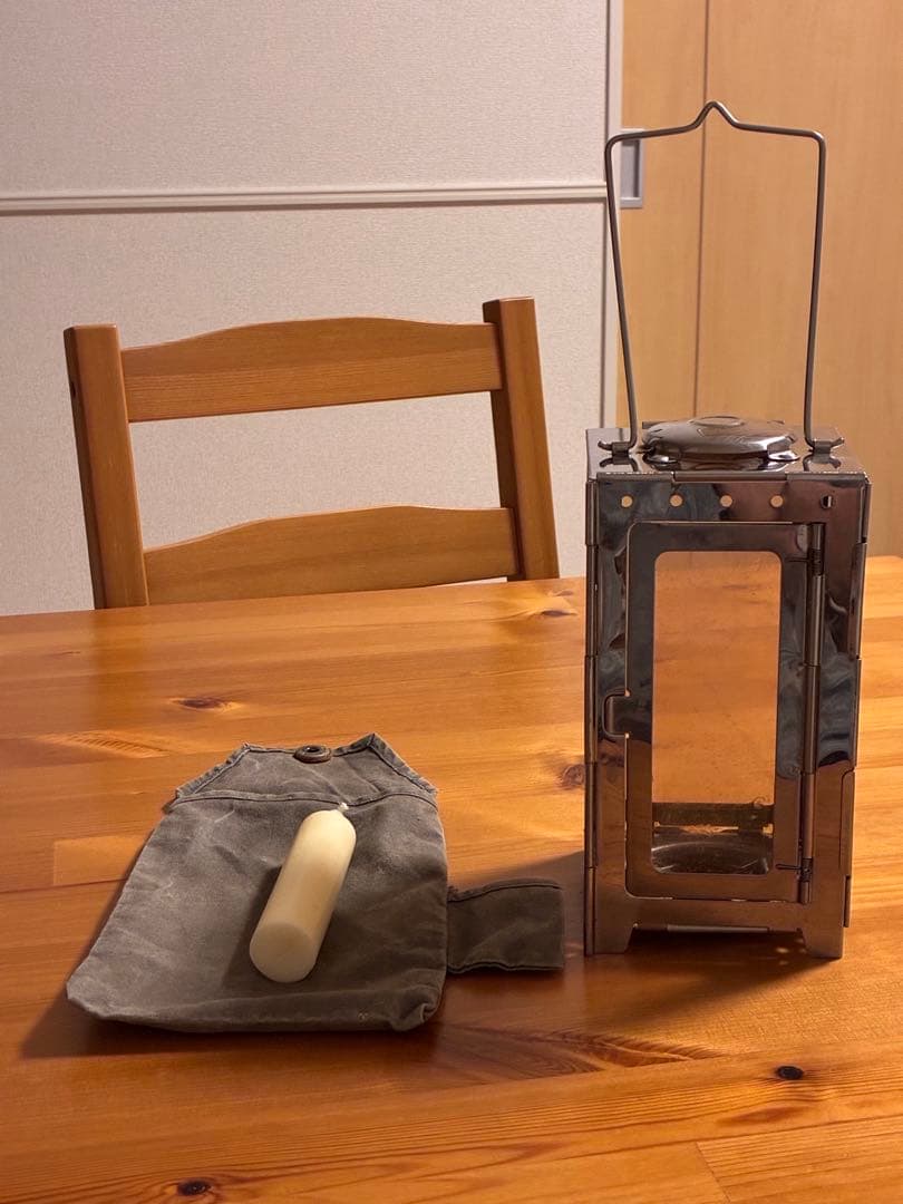 ☆①激レア スイス軍　フォールディングキャンドルランタン ブッシュクラフト　野営
