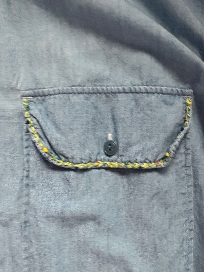 kapital シャンブレー ペンギン刺繍 シャツ C99696274 - トップス