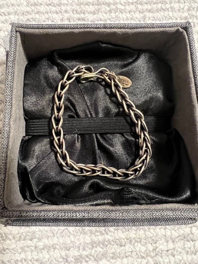 スターリングシルバー チェーンブレスレット