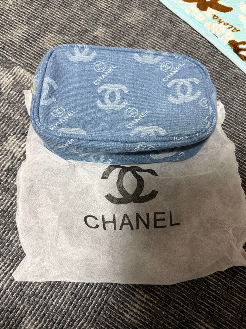 CHANEL ノベルティ　ブルー　 デニムショルダーバッグ