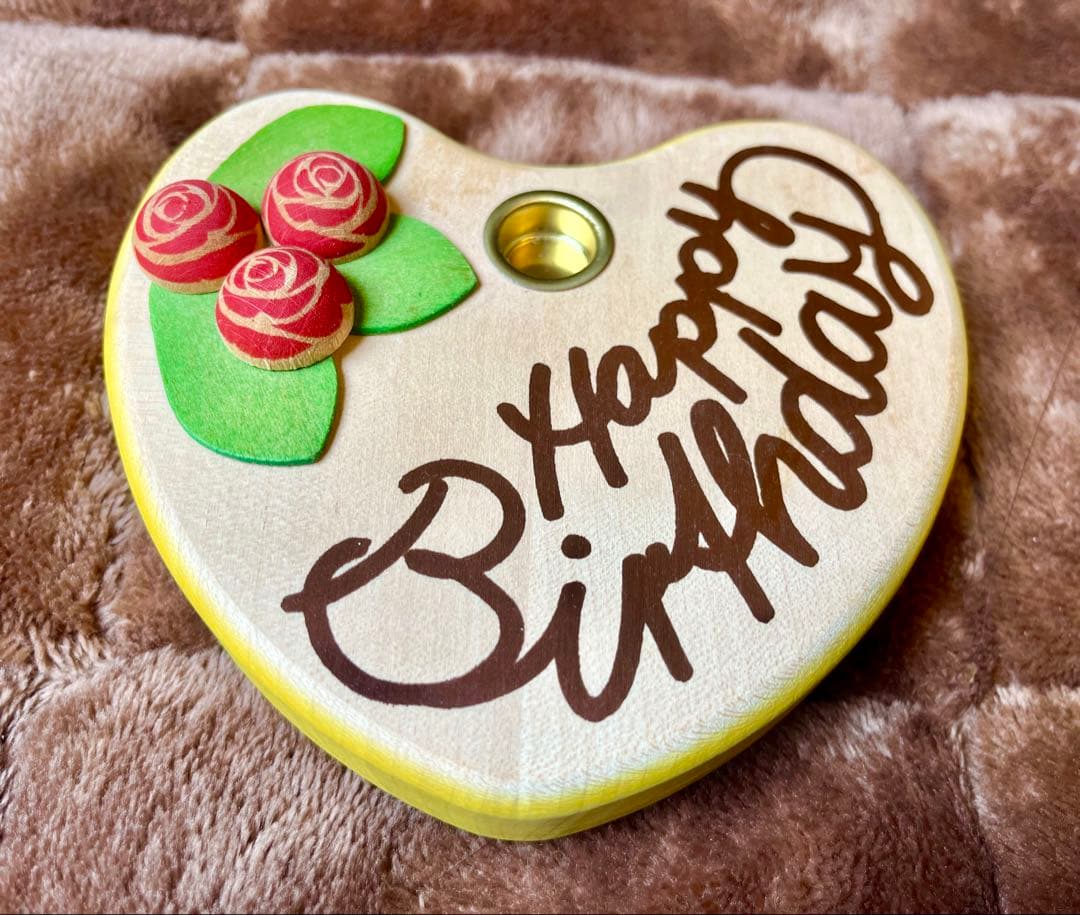 コ*ン様 Erziハート型バースデーケーキドイツ製おままごと木製