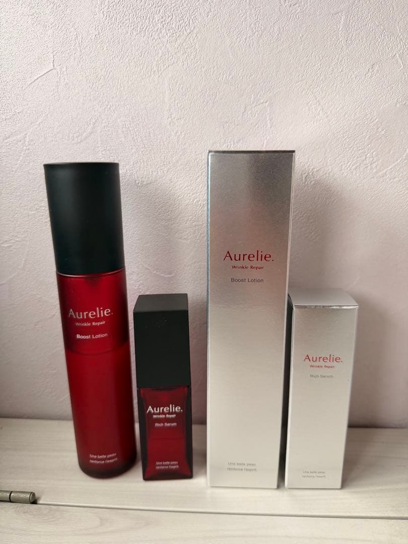 Aurelie 化粧水 & 美容液 4本セット （新品2本、使用商品2本）