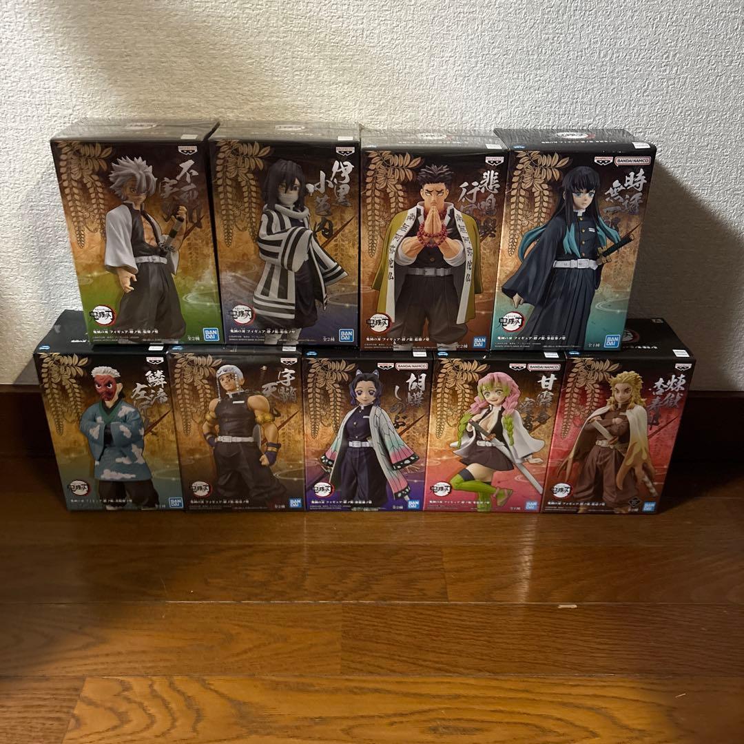 鬼滅の刃　絆の装フィギュア　時透無一郎　悲鳴嶼行冥　胡蝶しのぶなど９個セット