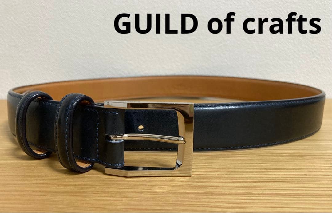 Guild of crafts ギルド・オブ・クラフツ レザーベルト ネイビー Guild of crafts ギルド・オブ・クラフツ レザーベルト ネイビー