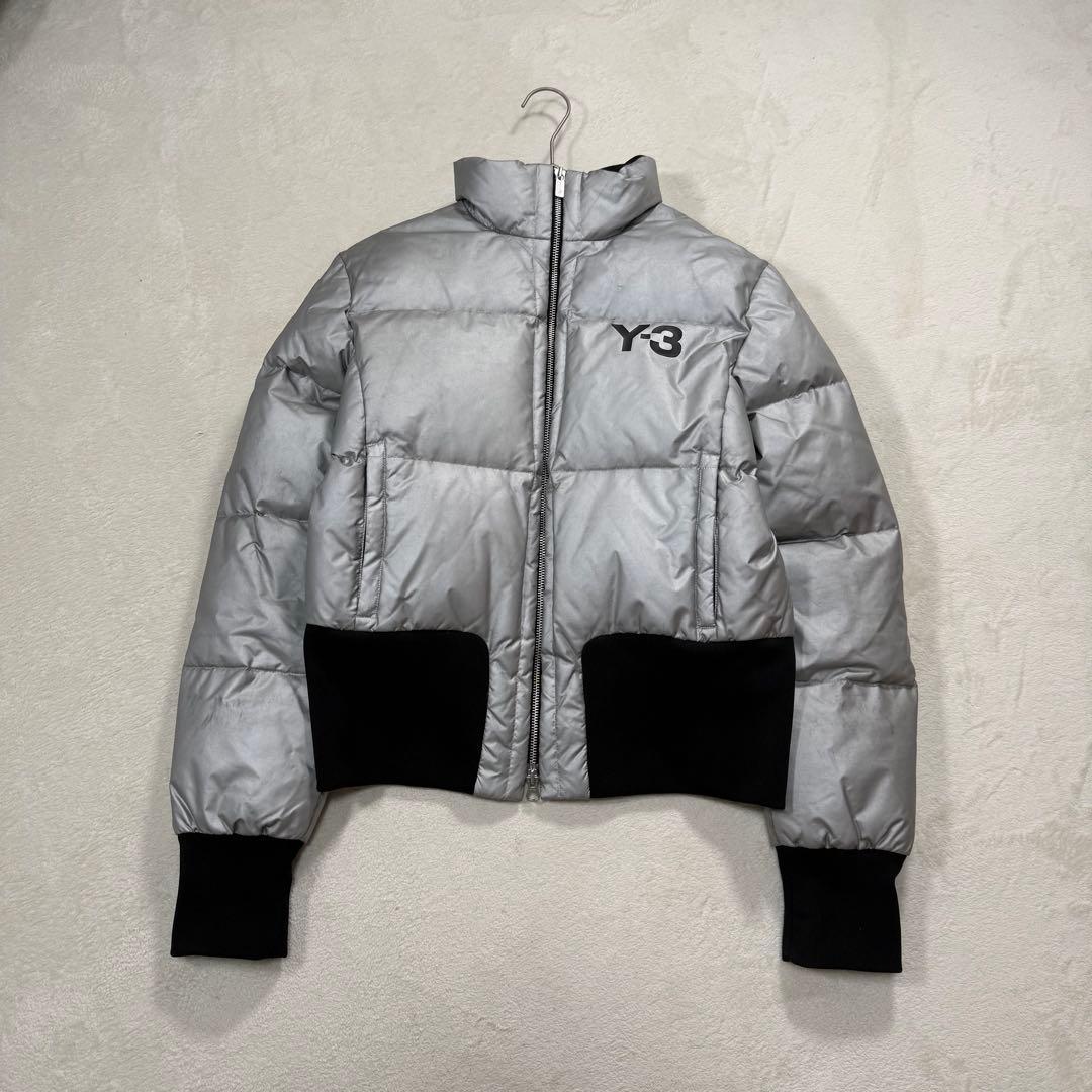 Y-3 × adidas クロップド シルバー ダウンジャケット archive