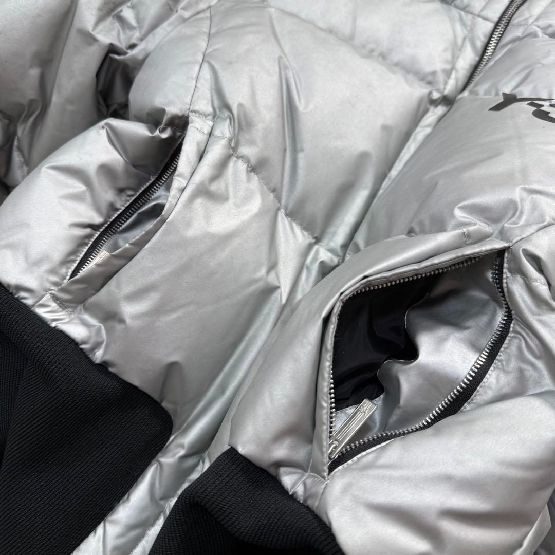 Y-3 × adidas クロップド シルバー ダウンジャケット archive - メルカリ