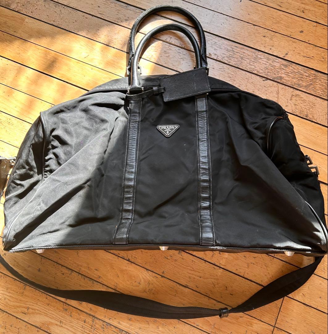 プラダ　prada ボストンバッグ PRADA（プラダ） ボストンバッグ ブラック/ホワイト 2VC372 2FKG F02VK