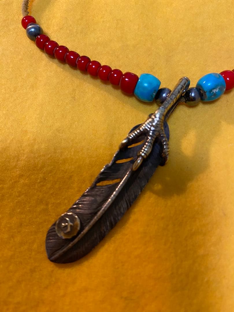 5*様 ゴローズ　特大 金爪メタル付き特大フェザー