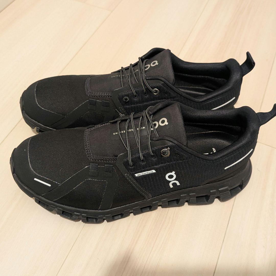 on cloud 6 waterproof 26.5cm ブラック スニーカー