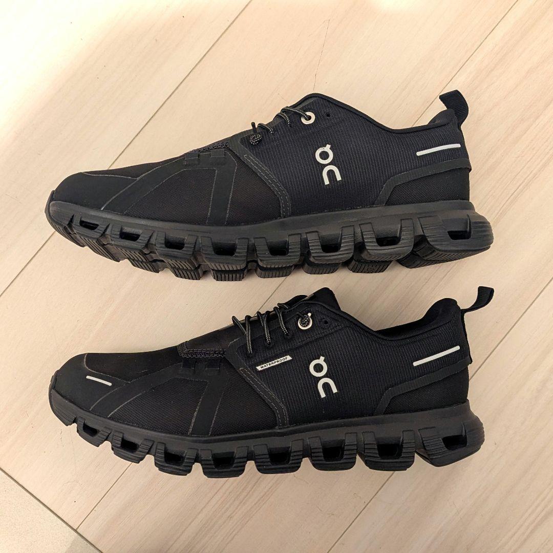 on cloud 6 waterproof 26.5cm ブラック スニーカー