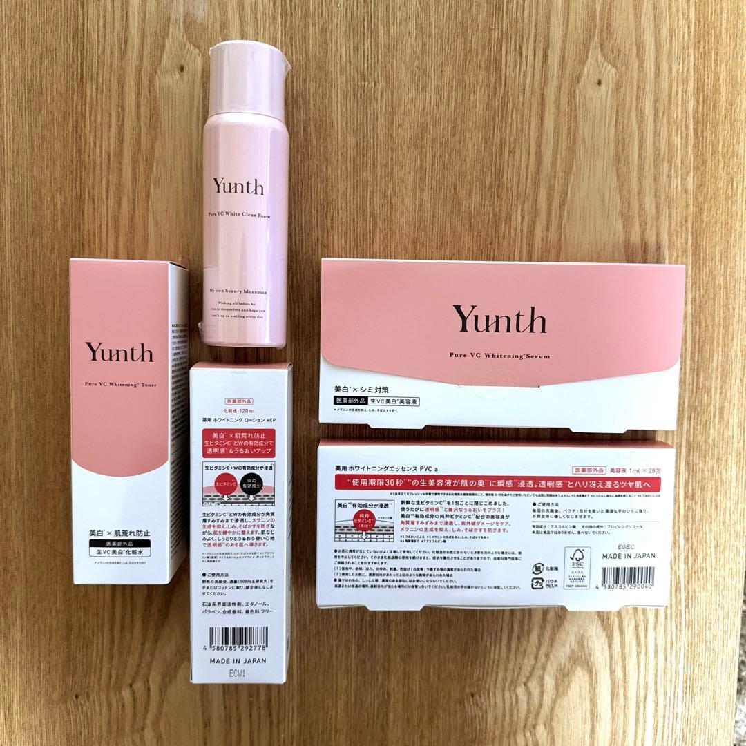 【新品未使用】Yunth 生VC美容液・化粧水・洗顔