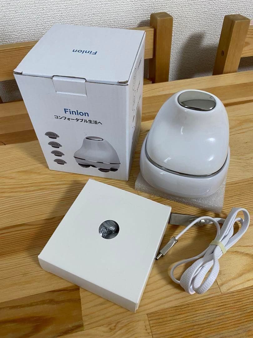 電動頭皮ブラシ 2セットアタッチメント ヘッドフェイス両用