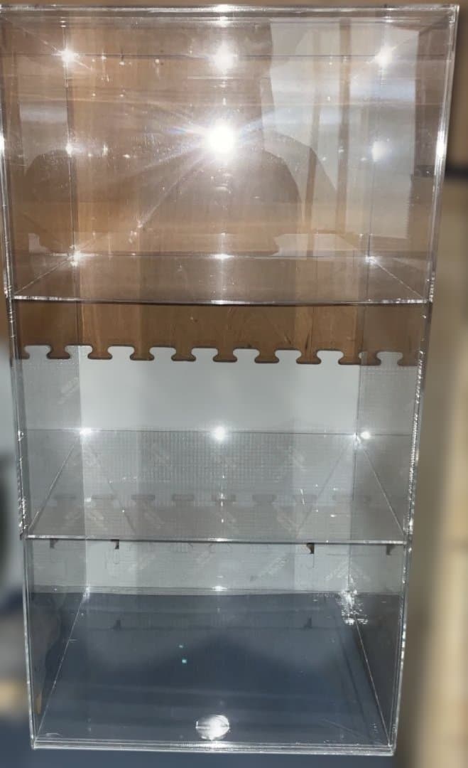 断捨離アクリルコレクションケース H=740mm W=400mm D=335mm EPT-59-708 ニュークリアコレクションケース W400UV クリアー