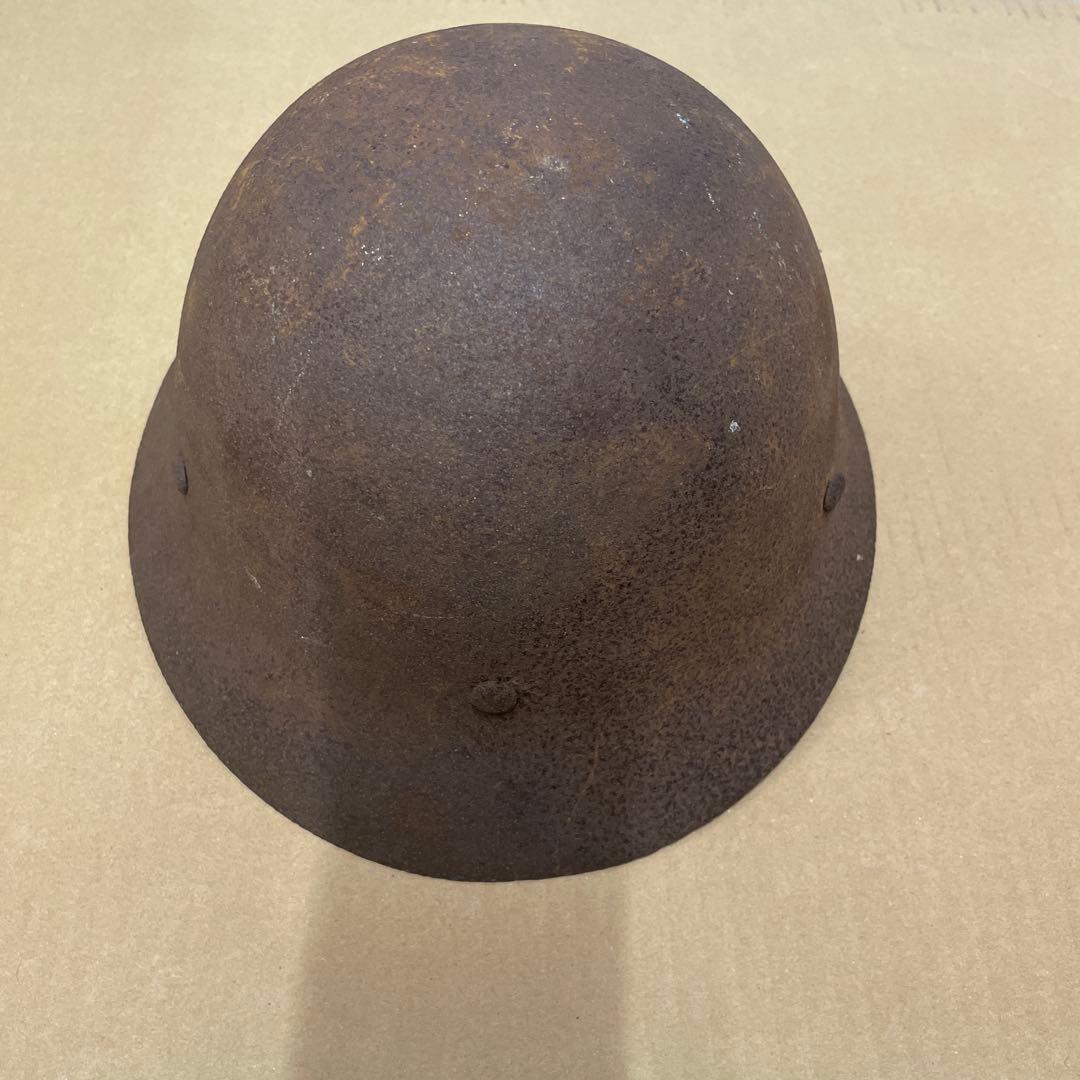 旧日本軍 九〇式鉄帽 鉄兜 星章付き 当時物 昭和レトロ ミリタリー