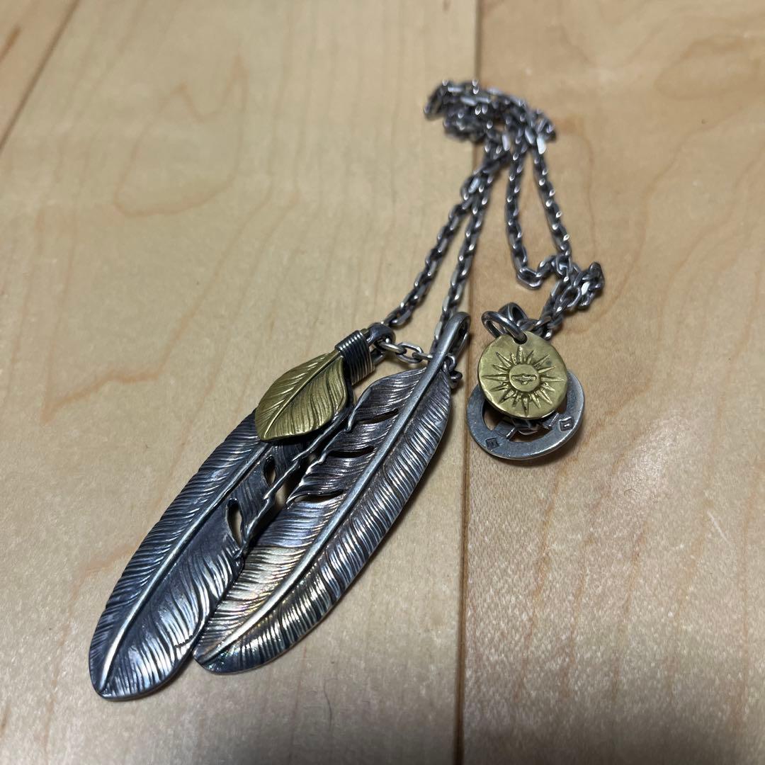 フェザーネックレス　シルバー