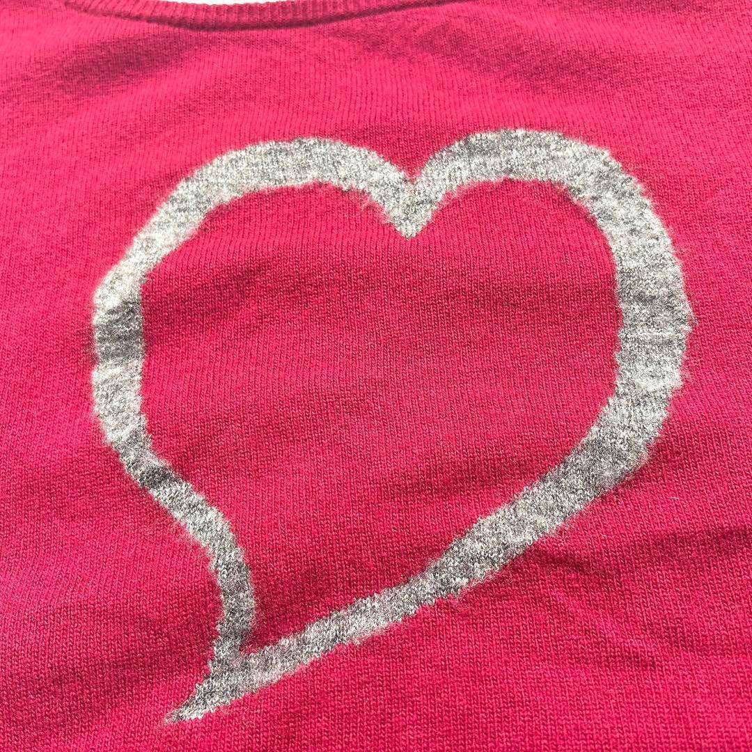 BURBERRY BLUE LABEL カシミヤ混 ハート ニット 38 ロゴ - メルカリ