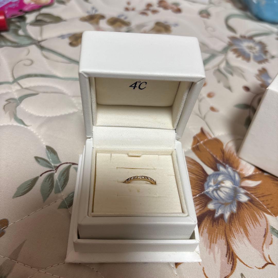 4℃ k18ピンクゴールド　ダイヤモンド　8号 指輪♡