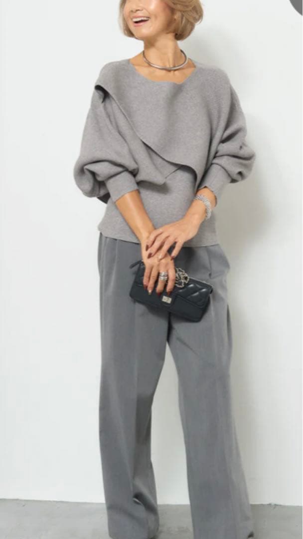 OTO-HA おとは　アシンケープタンクニットセーター　　☆新品☆