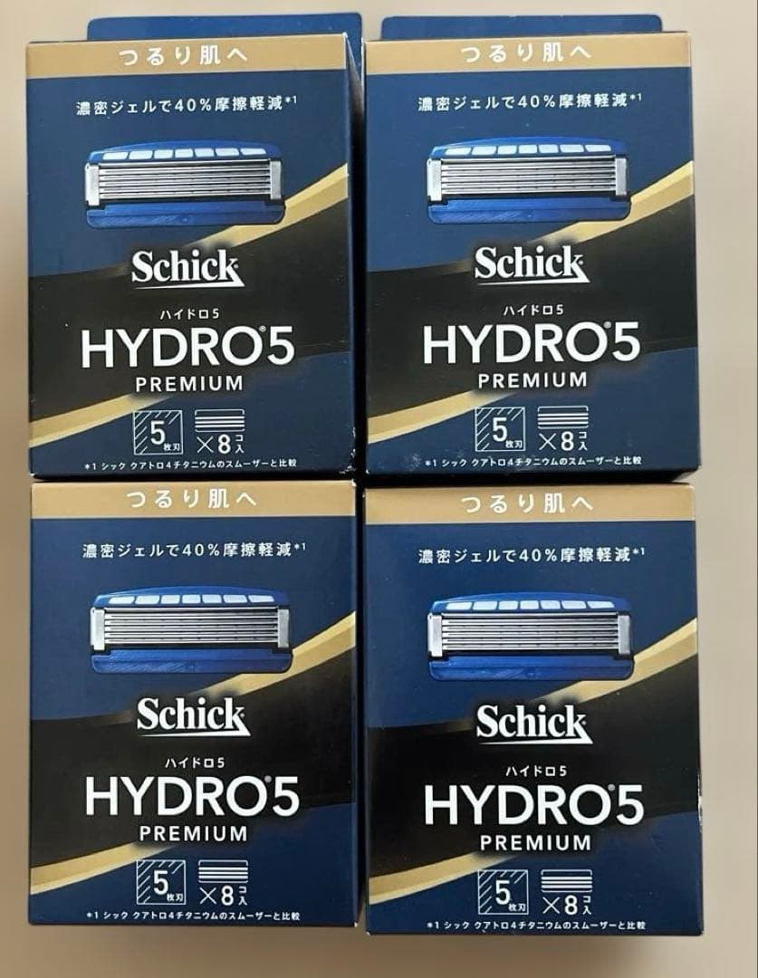 Schick ハイドロ5 プレミアム つるり肌へ 替刃 (8コ入) 4個セット