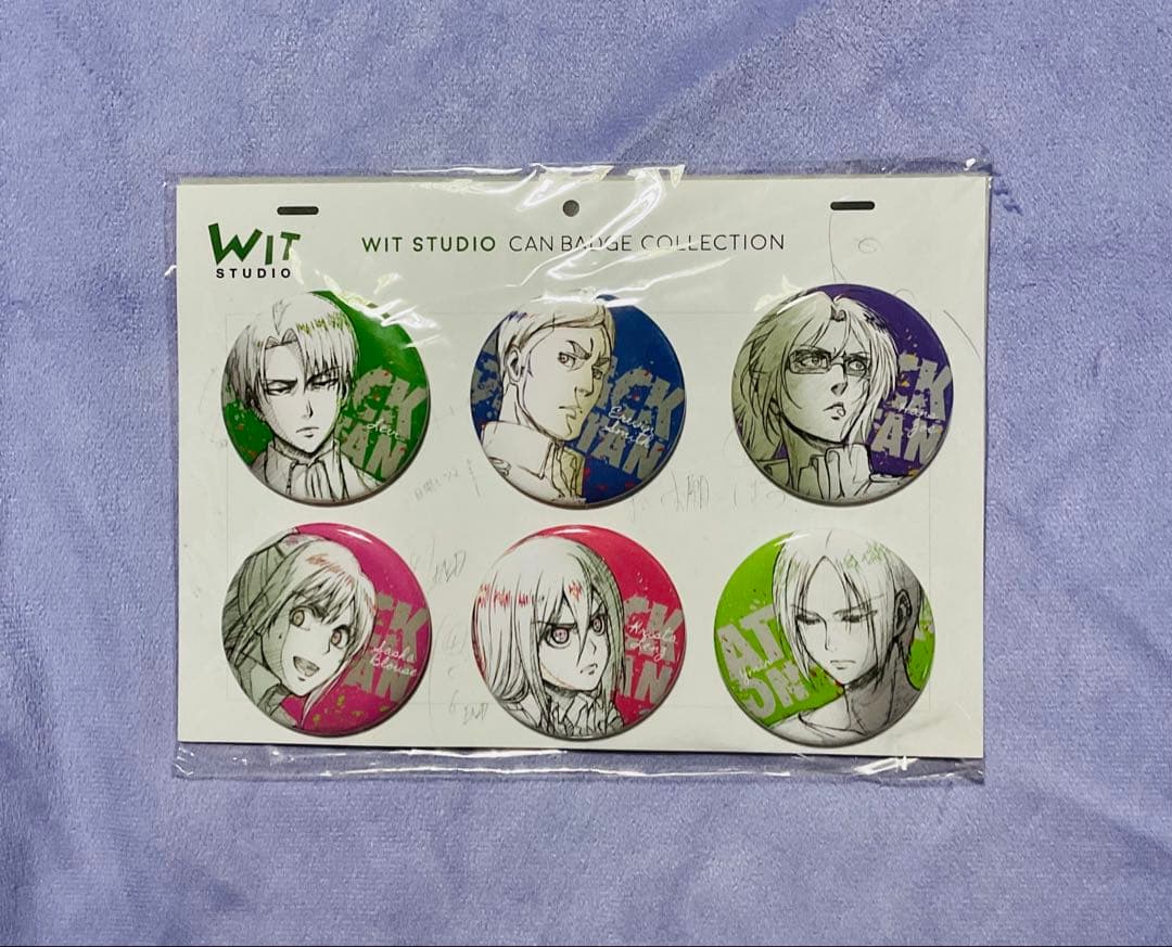 WIT STUDIO 缶バッジコレクション　進撃の巨人　Season2 セットB 進撃の巨人 WIT STUDIO スクエア缶バッジコレクション 進撃の巨人 – IG