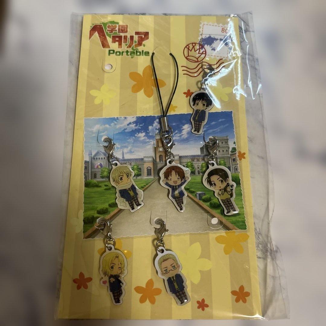 欠品あり】学園ヘタリアportable 特典 メタルチャーム クリアしおり