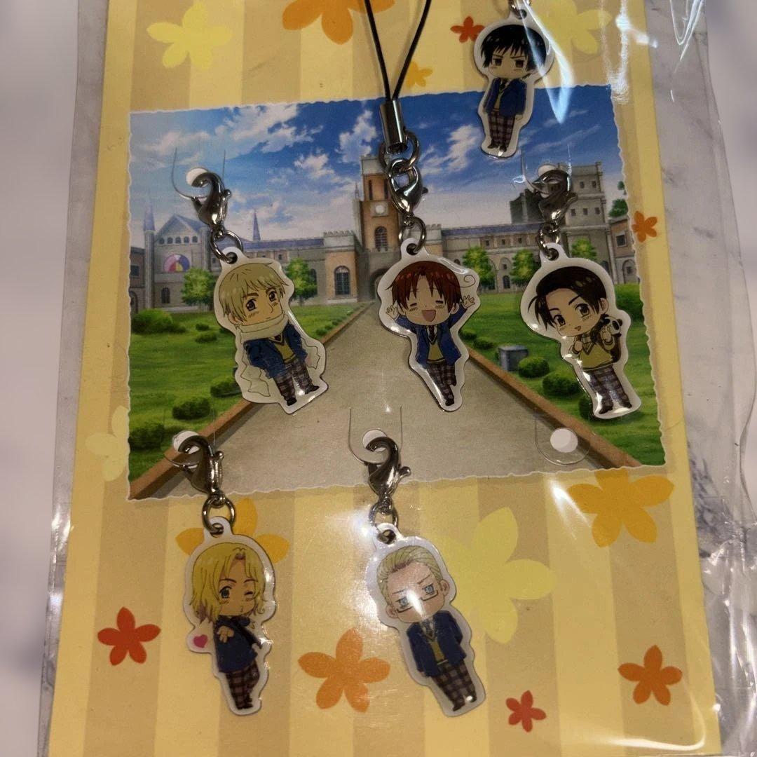 欠品あり】学園ヘタリアportable 特典 メタルチャーム クリアしおり