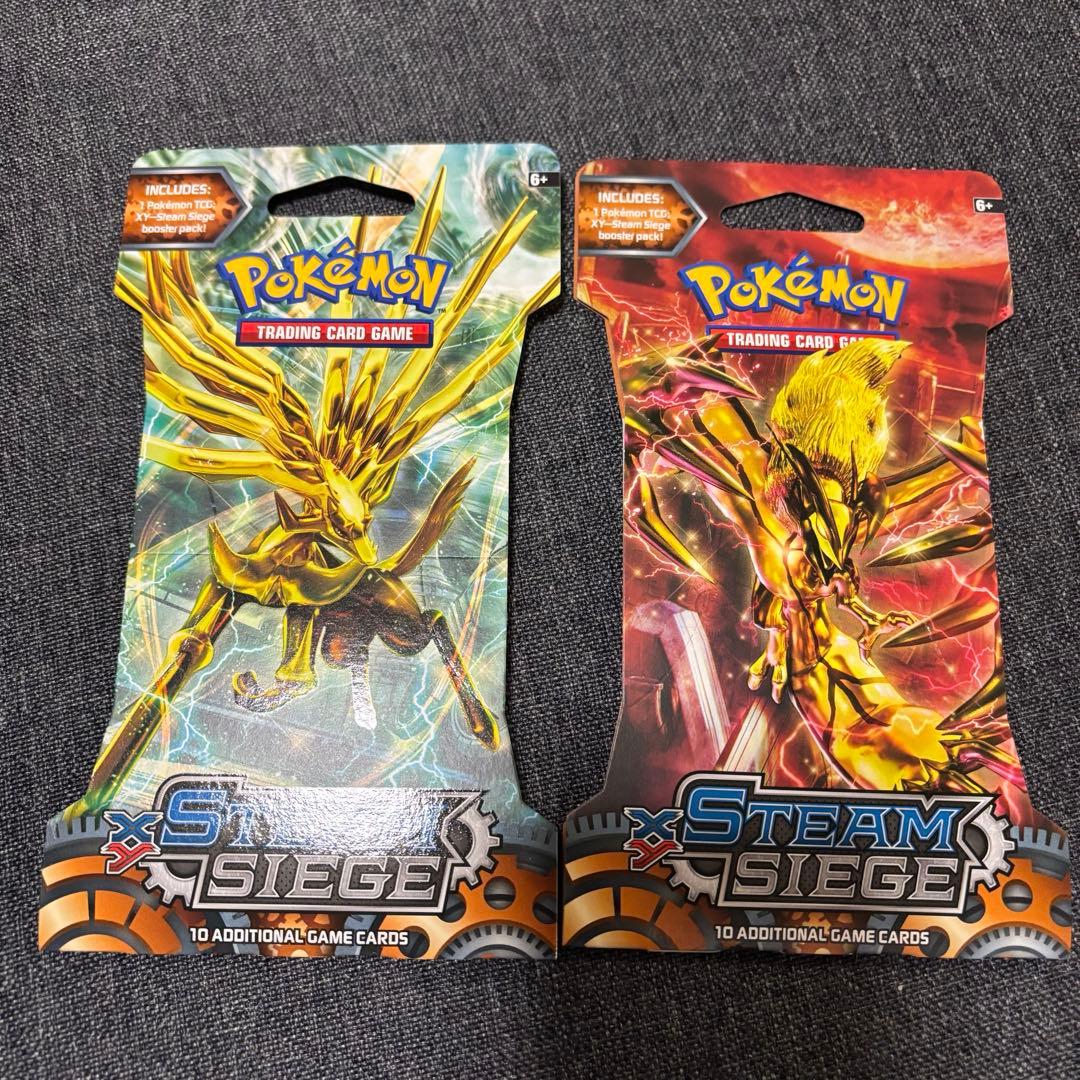 ポケモンカードゲーム スチームシージ パック 2パック　STEAM SIEGE Pokemon TCG - XY Steam Siege Booster Pack Art Set - New/Sealed | eBay