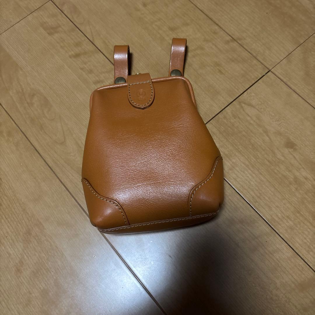 ポルコロッソ　ベルトポーチ　キャメル
