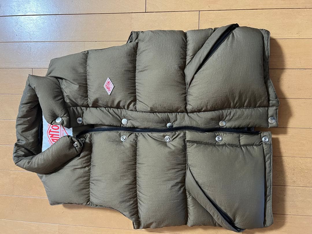 DANTON ブラウン ダウンベスト