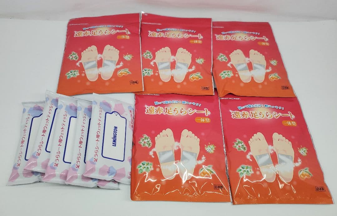 遠赤足うらシート 一体型 30枚入り レミントン　5袋セット Amazon.co.jp: 【足裏シート】 レミントン 遠赤足うらシート一体型 30