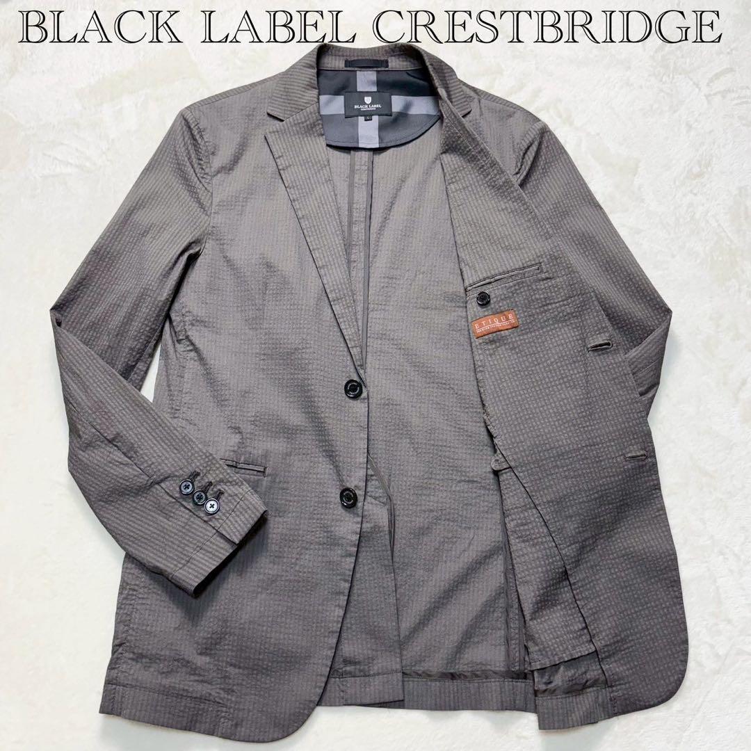 【美品】ブラックレーベルクレストブリッジ テーラードジャケット シアサッカー シアサッカージャージージャケット（ジャケット）｜BLACK LABEL