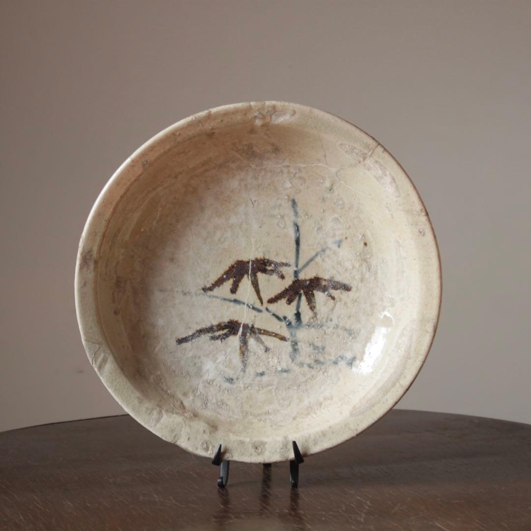 呉須鉄絵 石皿 瀬戸 古美術 古道具 アンティーク