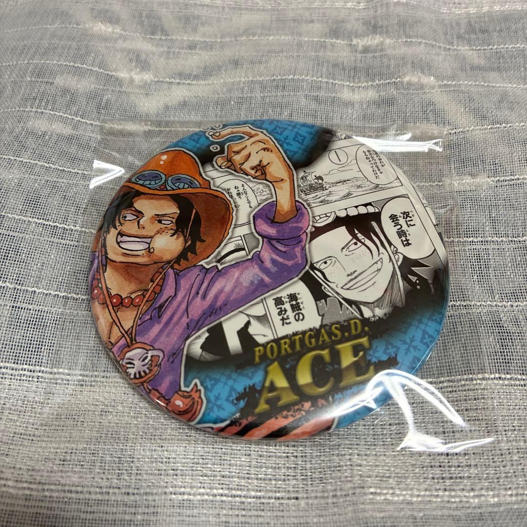 ONE PIECE エース 缶バッジ - メルカリ