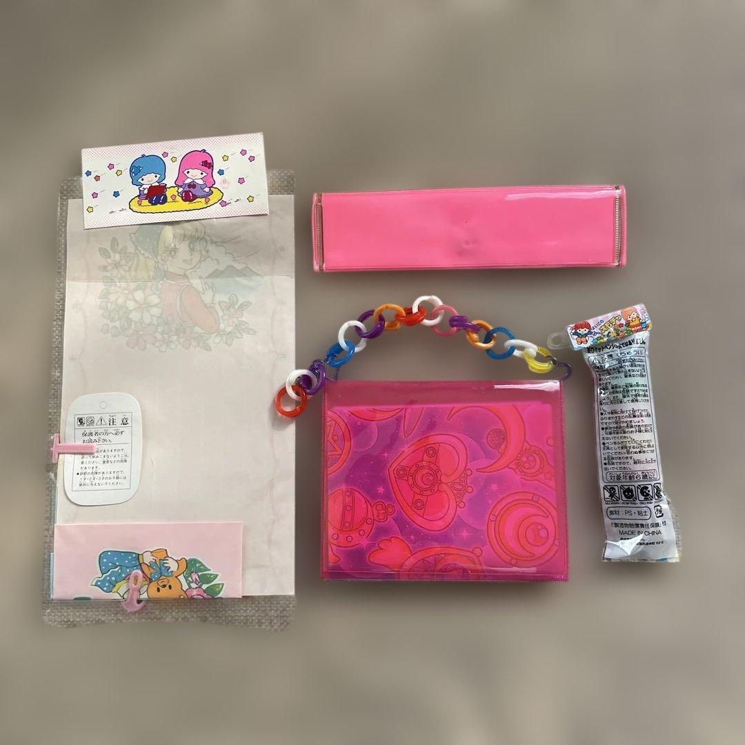 昭和レトロ ファンシー文房具セット 大倉トーイ メモ用紙 ステッカー