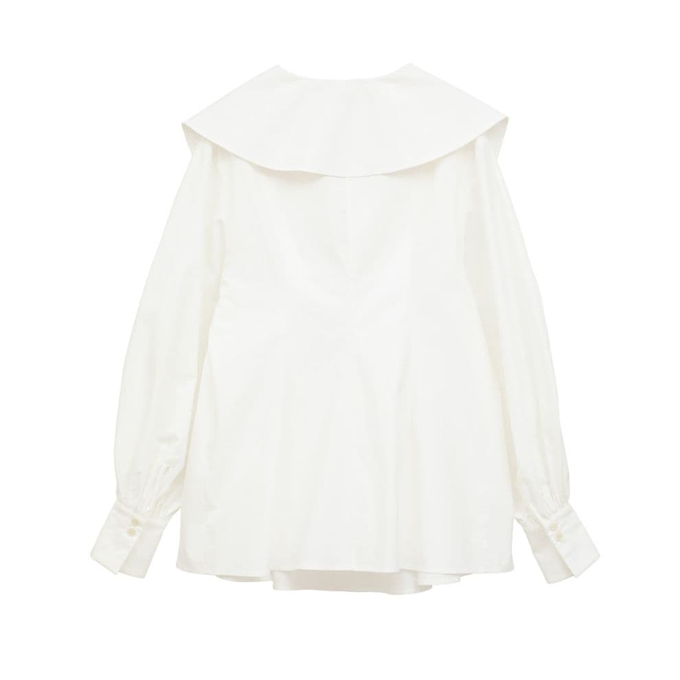 CLANE クラネ BIG COLLAR DRAWSTRING BLOUSE - メルカリ