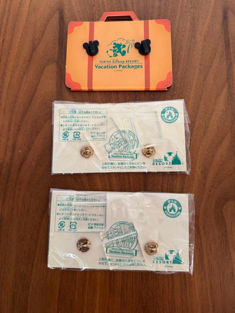 東京ディズニーリゾート バケーションパッケージ ピンバッジセット