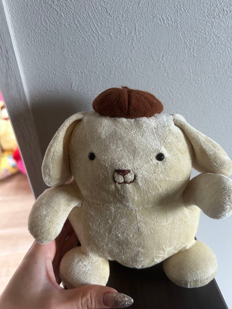 レトロ、初期、18センチ、ぬいぐるみ、ポムポムプリン、 ポムポムプリン 初期 マスコット ぬいぐるみ レトロ - メルカリ