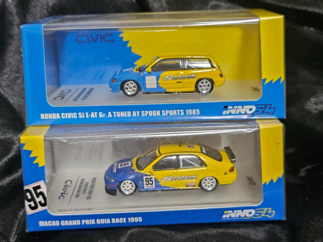 イノモデル 1/64 ホンダ シビック Spoon 2セット