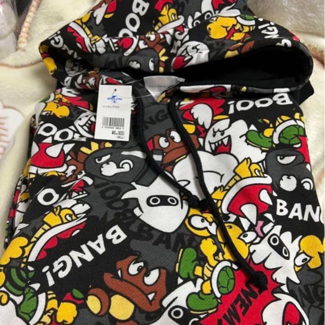 usj マリオ 敵総柄 スウェット パーカー - メルカリ