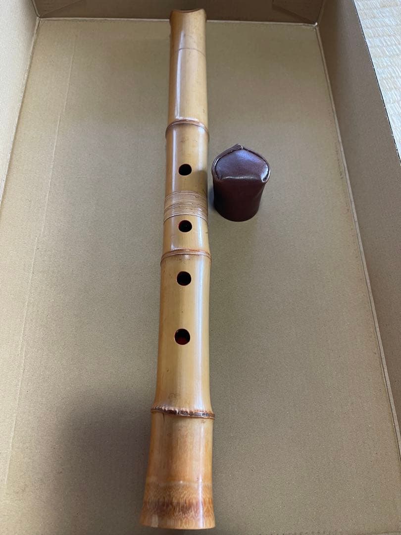 尺八　尾崎沢山銘1尺3寸管(G）都山流