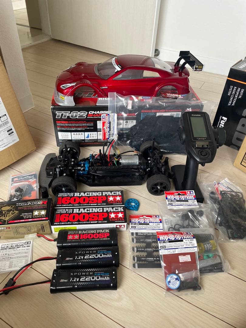 タミヤラジコンTT-02 プロポT4PMplus フルセット タミヤ セミアッセンブルシリーズ 1/10RC ファーストトライ RCキット